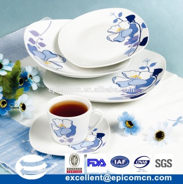 19PCS Square Shape Porcelain Dinner Set EX7107