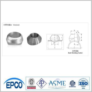 asme b16.11 astm a105 pipe fitting weldolet