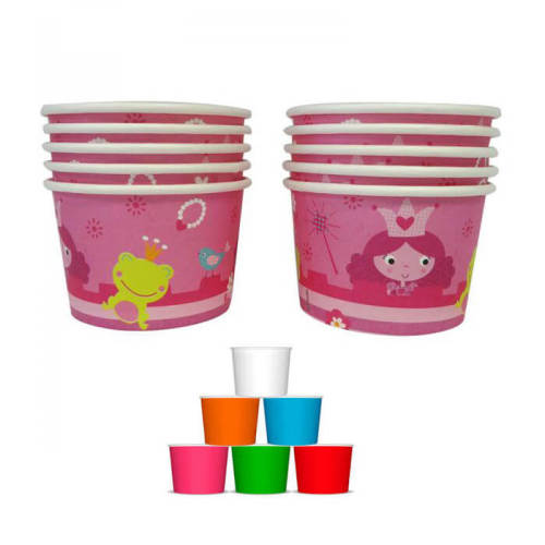 Wholesale paper ice cream cup with lid