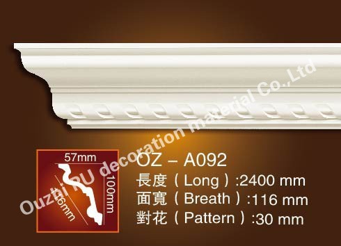 PU decorative moulding european style picture frames moldings carved corner cornice