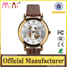 316L Stainless Steel Case Genuine Leather Strap Fashion vintage pocket watch chains