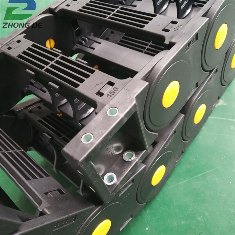 Zhongde Factory direct sales machine tool accessories black cable drag chain for  machine tools