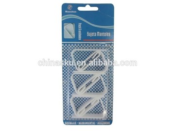 Decorative small plastic tablecloth clips