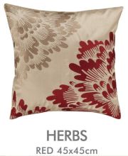 Customized Herbs Embroidered Decorative Pillows Comfortable For Living Room