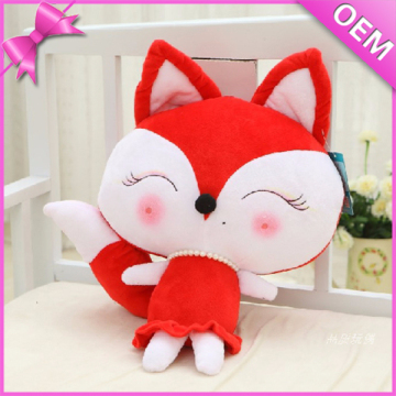 Big Head And Tail Cute Fox Plush Toy, Plush Red Fox Toy, Red Fox Plush