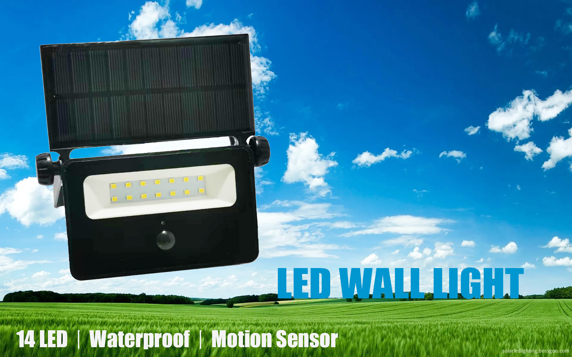 Solar-Powered Exterior Flood Lights