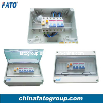 Plastic Distribution Box with RCCB/RCBO/MCB