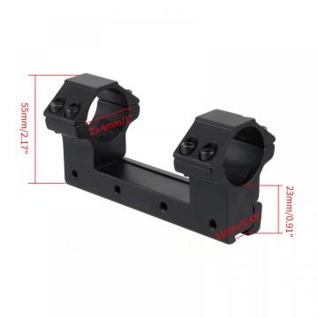 25.4mm One-piece High Profile Dovetail Rail Scope Rings