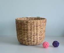 Round nature water hyacinth flower pot