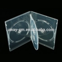 14mm super clear 4 discs dvd case /14mm dvd box for 4 discs