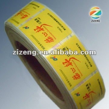 Paper adhesive sticker, full color printing sticker roll