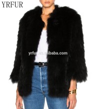 Yanran Fur Factory YR274A Real Raccoon Fur Garment Sassy Lady Real Fur Jacket
