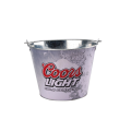 seau à bière glacée avec logo changeant de couleur pour bar