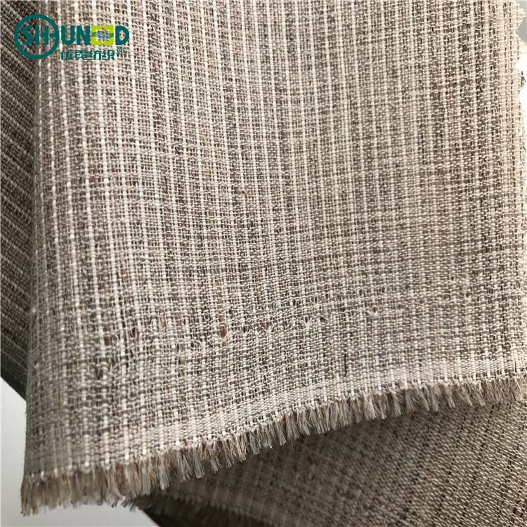 Chinese Factory High quality cotton canvas horse hair interlining for suit/bruckram interlining manufacturer for sale