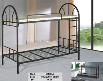Strong school dorm metal bunk bed / iron bed / two floor metal bed