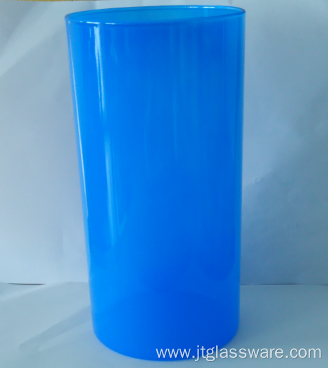 Color Glass Cylinder Storage Container