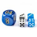 5pcs Set 30MM Backgammon Pearl Dice set - 30MM (1 3/16") Large Backgammon Doubling Cube Plus 4pcs 16MM Dice, Marbleized Colors