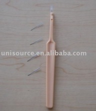 Interdental brush with refill parts
