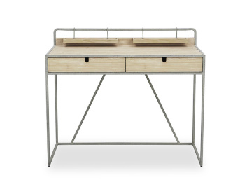 Hot on Amazon Corner Metal Computer Desk with Bookshelf