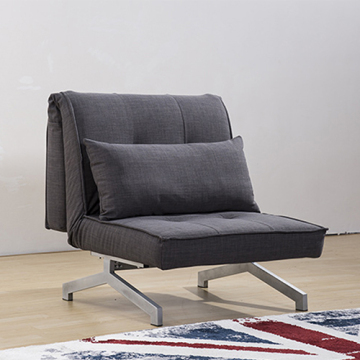 Three Folded Metal Frame Single Sofa Bed