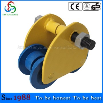 Heavy duty transport trolley wheel trolley for track