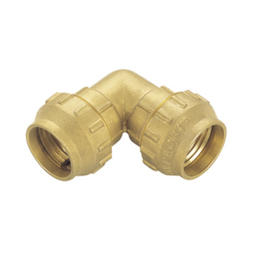 Brass compression fitting for PE-PPR pipe