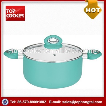 24cm Aluminum Ceramic Hot Cooking Pots with Lid