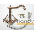 Antique Copper Kitchen Faucet With Purified Outlet