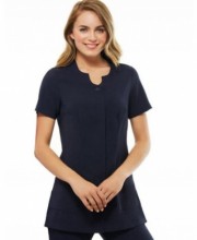 Newest 100% cotton Black salon and spa uniform