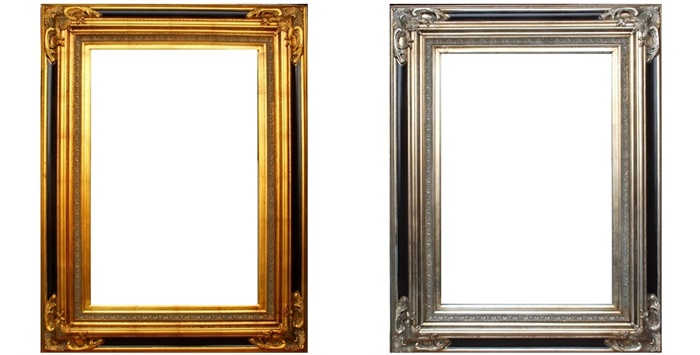 Gold/Silver Baroque Style Classical Wooden Painting Picture Frames