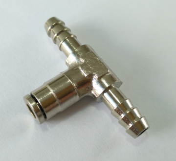 Air-Fluid Brass Hose Barb Tee Fittings.