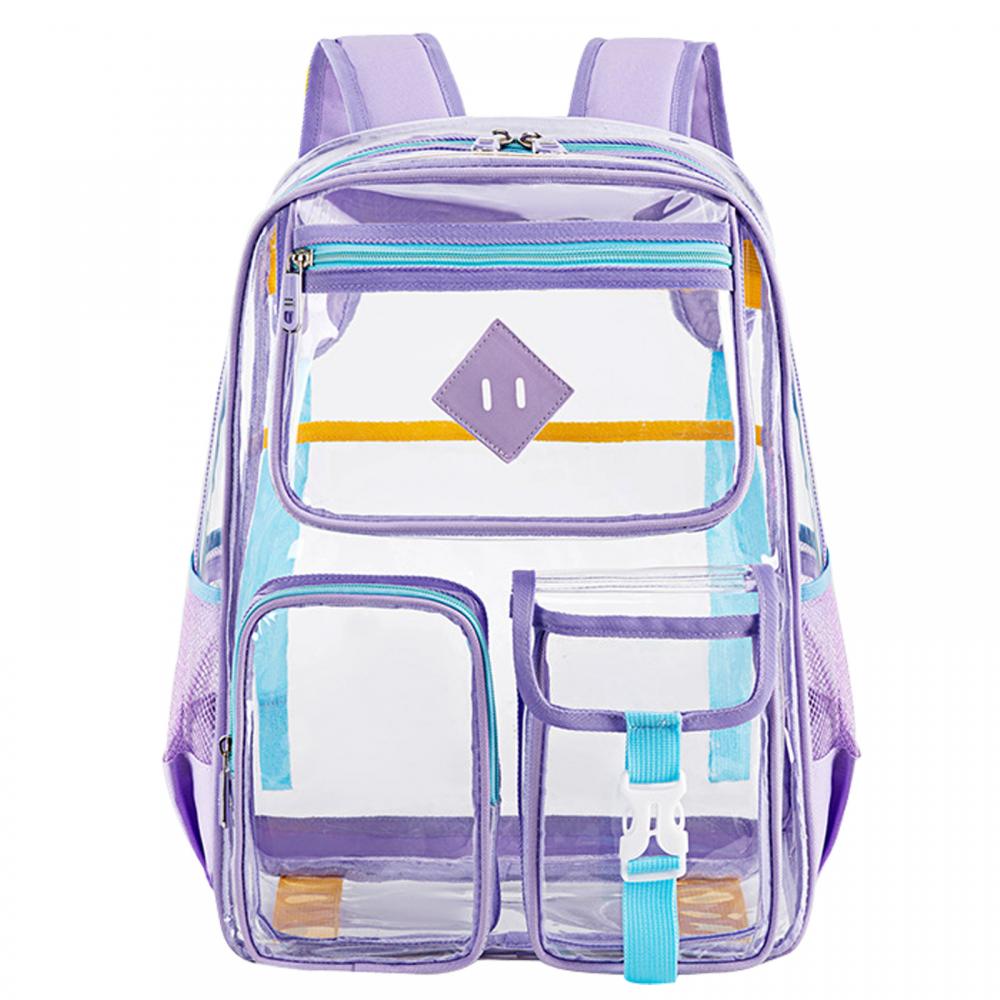 WYCY Clear Backpack Heavy Duty PVC Transparent Bag Girl