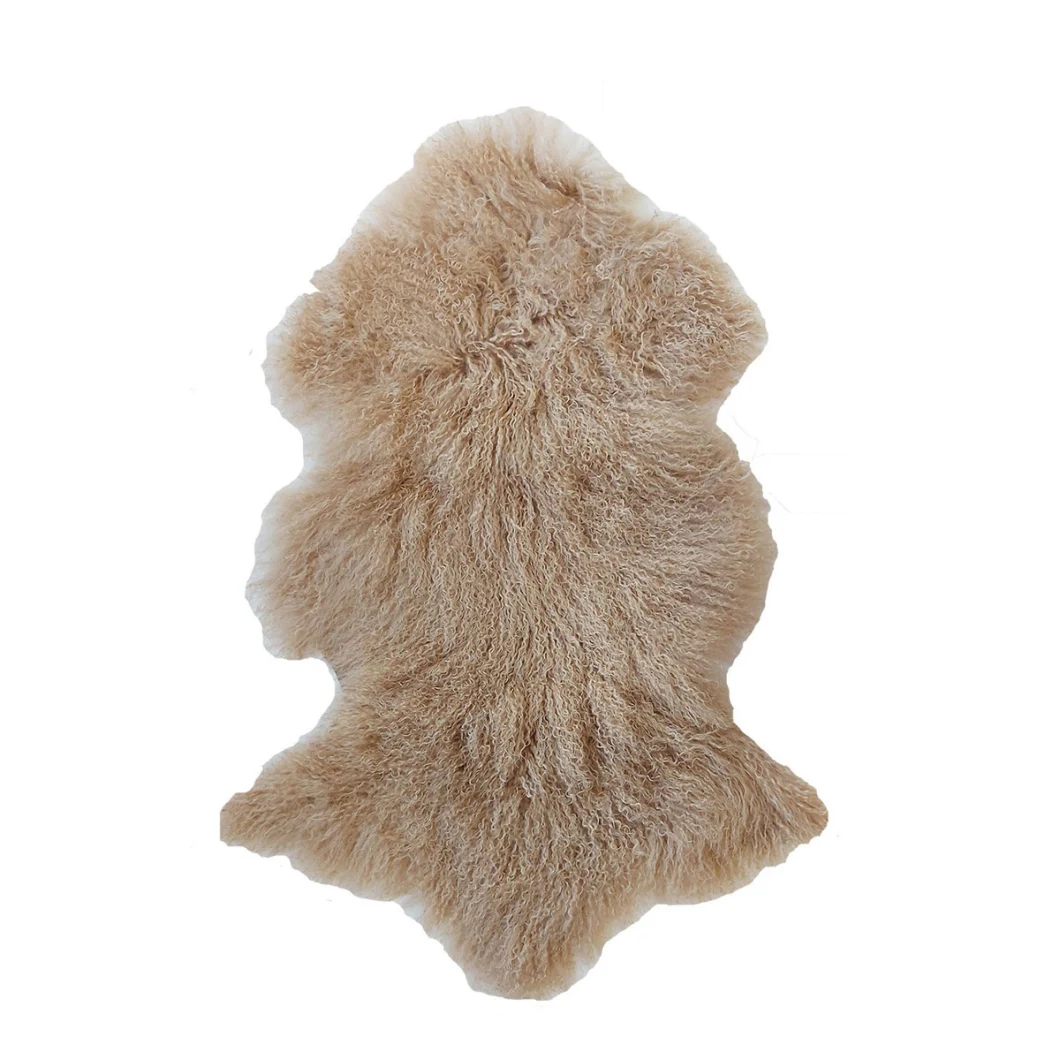 Chinese Factory Price Mongolian Lamb Fur Plate for Home Decorate