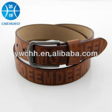 western style popular men belt with letter fashion belt in 2014 rhinestone sash belt