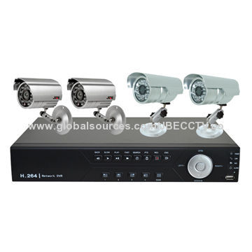 4-channel DVR Kit, TCP/IP, PPPoE, DDNS and NTP Network Protocols