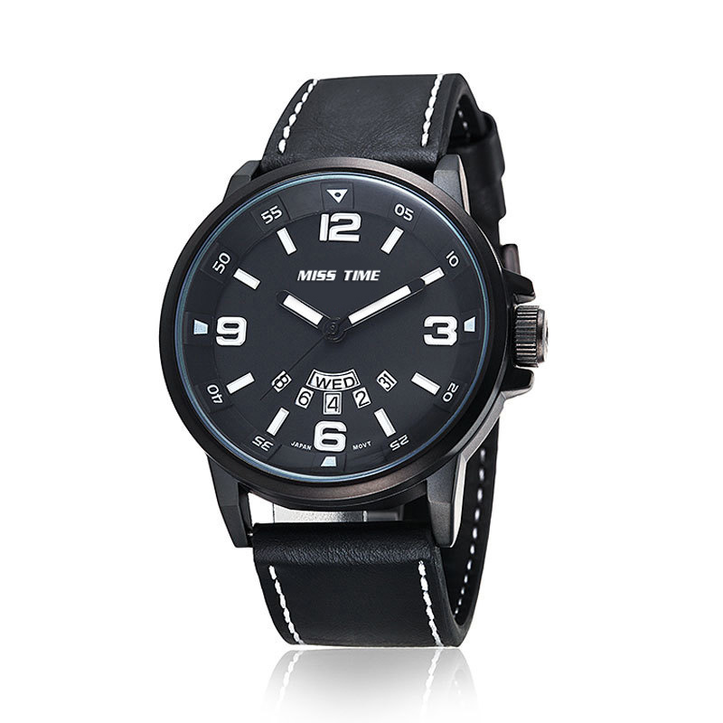 Customized logo leather watches wholesale