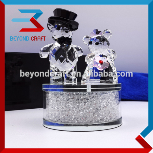 Top AAA Quality Crystal Facet Bear Figurines Chirstmas Gifts