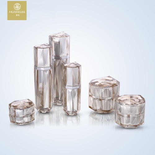 Diamond Acrylic Cosmetic Liquid Spray Bottle And Jar