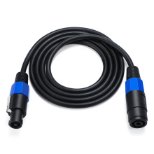 Professional Speakon Male to Female Copper Audio Cable 1.6 sq mm Twist Lock Speaker Wire