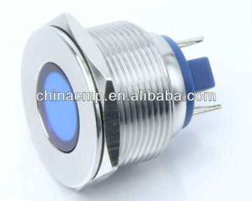 22mm pushbutton switch, Illuminated Pushbutton Switch, Vandal resistant switch