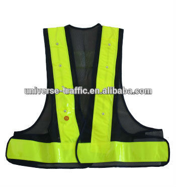 Good Quality Black Reflective Safety Vest, Safety Vest Reflective