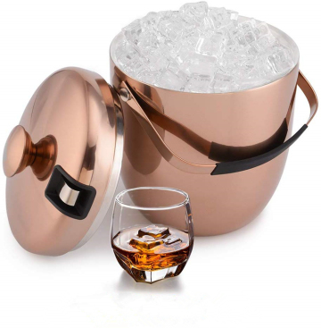 Double Walled Stainless Steel Ice Bucket