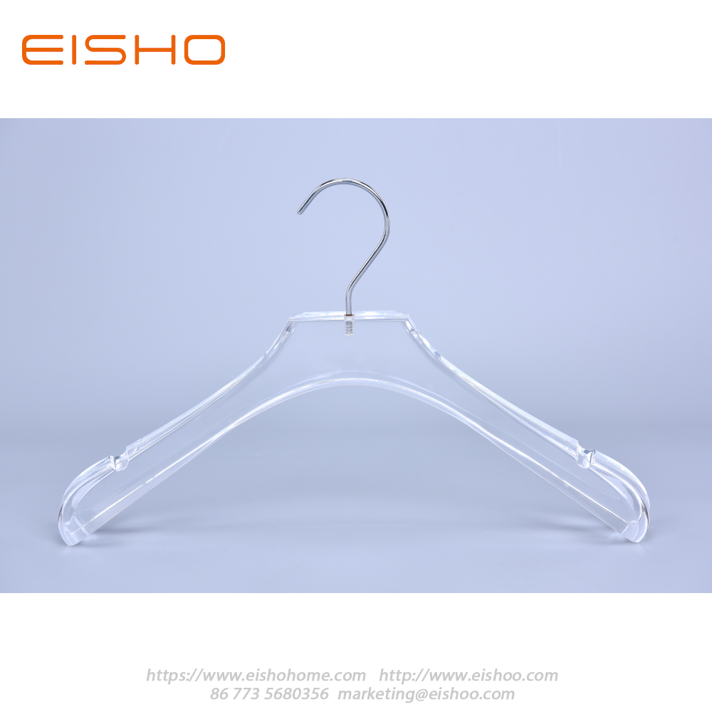 9 Transparent Acrylic Suits Hanger With Bar