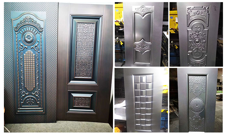 laminate door skin design price for steel door security piel de puertas de metal