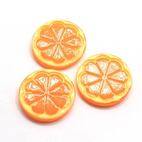 Super Quality Simulation Orange Slice Resin Cabochon For DIY Toy Phone Shell Ornaments Or Kids Bedroom Decor