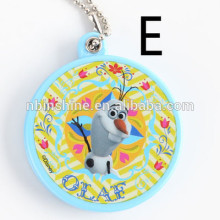 2015 new promotional keychain mirror , round mirror , folding mirror