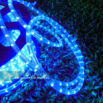 110V Round 2-Wires Blue LED Rope Light