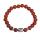 Bouddhisme Naturel Rouge Cornaline 8MM Pierres Précieuses Perles Bracelet Bracelet Bouddha Bijoux