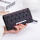 Women long purse geometry luminous wallet female phone three fold card holder wallets