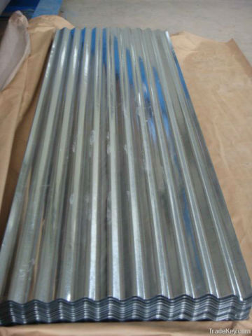 Aluminum/corrugated steel sheet